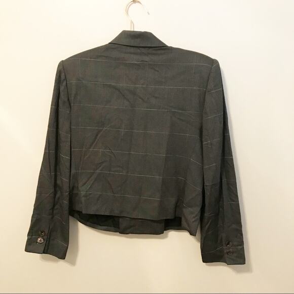 Kasper for ASL suit jacket size 14 subtle window pane - Picture 2 of 6